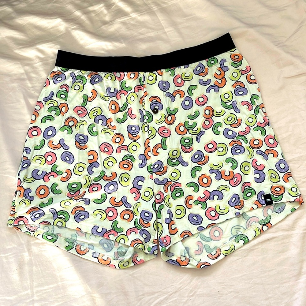 🆕 MeUndies Men Boxer Fruit Loops Cereal Print Size Medium